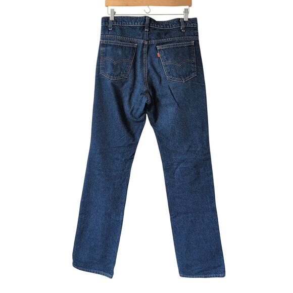 Vintage 90s Levi's Denim Jeans Orange Label Made in USA 100% Cotton 34x34, 32" - Picture 4 of 8